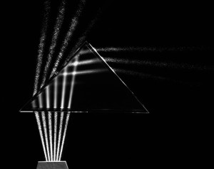 figure 2: Light Through Prism, Cambridge, Massachusetts, from the series Science, 1958-1961, photograph: Berenice Abbott, 1898-1991
