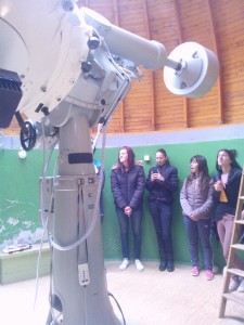 Student group visiting the Rozhen National Astronomical Observatory